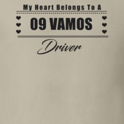 My Heart Belongs To A 2009 Vamos Driver Light Color T Shirt
