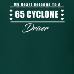 My Heart Belongs To A 1965 Cyclone Driver Dark Color T Shirt