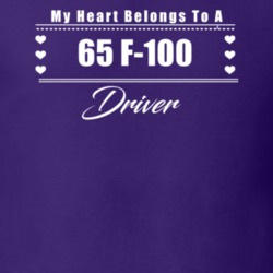 My Heart Belongs To A 1965 F-100 Driver Dark Color T Shirt