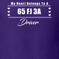 My Heart Belongs To A 1965 Fj 3A Driver Dark Color T Shirt
