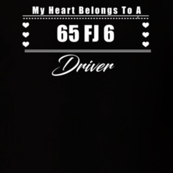 My Heart Belongs To A 1965 Fj 6 Driver Dark Color T Shirt
