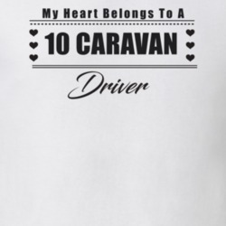 My Heart Belongs To A 2010 Caravan Driver Light Color T Shirt