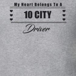 My Heart Belongs To A 2010 City Driver Light Color T Shirt