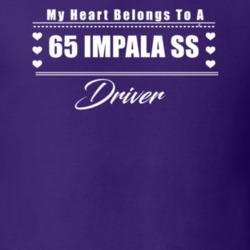 My Heart Belongs To A 1965 Impala Ss Driver Dark Color T Shirt