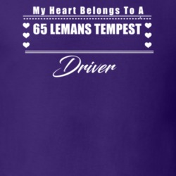 My Heart Belongs To A 1965 Lemans Tempest Driver Dark Color T Shirt