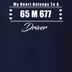 My Heart Belongs To A 1965 M 677 Driver Dark Color T Shirt