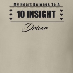 My Heart Belongs To A 2010 Insight Driver Light Color T Shirt