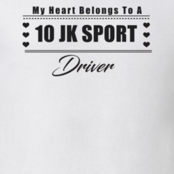 My Heart Belongs To A 2010 Jk Sport Driver Light Color T Shirt