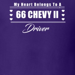 My Heart Belongs To A 1966 Chevy Ii Driver Dark Color T Shirt