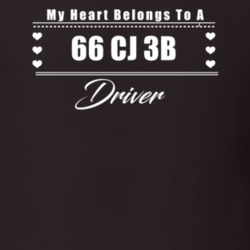 My Heart Belongs To A 1966 Cj 3B Driver Dark Color T Shirt