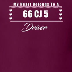 My Heart Belongs To A 1966 Cj 5 Driver Dark Color T Shirt