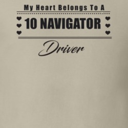My Heart Belongs To A 2010 Navigator Driver Light Color T Shirt