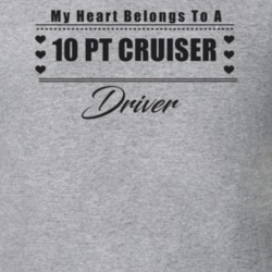 My Heart Belongs To A 2010 Pt Cruiser Driver Light Color T Shirt