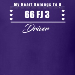 My Heart Belongs To A 1966 Fj 3 Driver Dark Color T Shirt