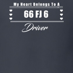 My Heart Belongs To A 1966 Fj 6 Driver Dark Color T Shirt