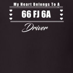 My Heart Belongs To A 1966 Fj 6A Driver Dark Color T Shirt