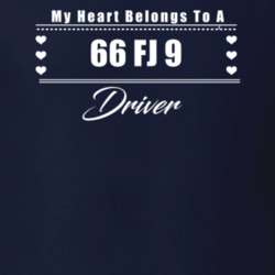 My Heart Belongs To A 1966 Fj 9 Driver Dark Color T Shirt