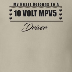 My Heart Belongs To A 2010 Volt Mpv5 Driver Light Color T Shirt