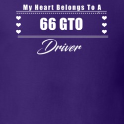 My Heart Belongs To A 1966 Gto Driver Dark Color T Shirt