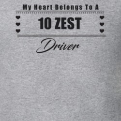 My Heart Belongs To A 2010 Zest Driver Light Color T Shirt