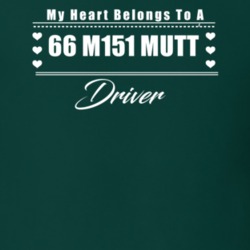 My Heart Belongs To A 1966 M151 Mutt Driver Dark Color T Shirt