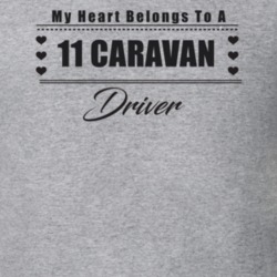 My Heart Belongs To A 2011 Caravan Driver Light Color T Shirt