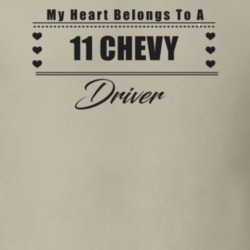 My Heart Belongs To A 2011 Chevy Driver Light Color T Shirt