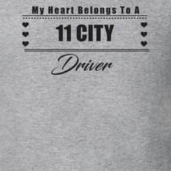 My Heart Belongs To A 2011 City Driver Light Color T Shirt