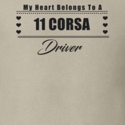 My Heart Belongs To A 2011 Corsa Driver Light Color T Shirt