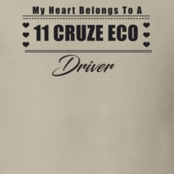 My Heart Belongs To A 2011 Cruze Eco Driver Light Color T Shirt