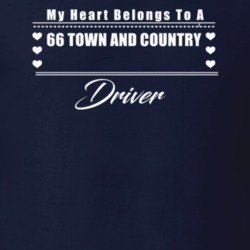 My Heart Belongs To A 1966 Town And Country Driver Dark Color T Shirt