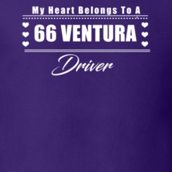 My Heart Belongs To A 1966 Ventura Driver Dark Color T Shirt