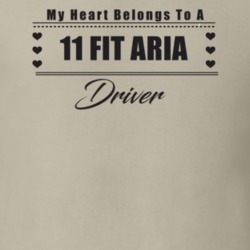 My Heart Belongs To A 2011 Fit Aria Driver Light Color T Shirt