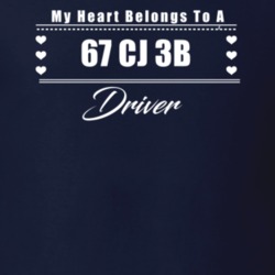 My Heart Belongs To A 1967 Cj 3B Driver Dark Color T Shirt