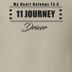 My Heart Belongs To A 2011 Journey Driver Light Color T Shirt