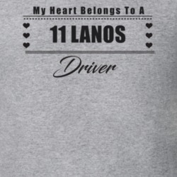 My Heart Belongs To A 2011 Lanos Driver Light Color T Shirt