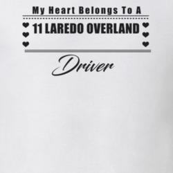 My Heart Belongs To A 2011 Laredo Overland Driver Light Color T Shirt