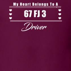 My Heart Belongs To A 1967 Fj 3 Driver Dark Color T Shirt