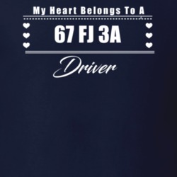 My Heart Belongs To A 1967 Fj 3A Driver Dark Color T Shirt