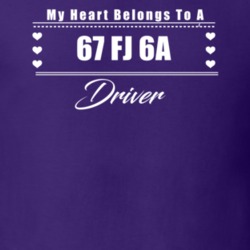 My Heart Belongs To A 1967 Fj 6A Driver Dark Color T Shirt