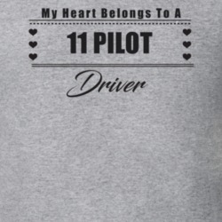 My Heart Belongs To A 2011 Pilot Driver Light Color T Shirt