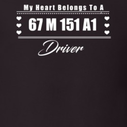 My Heart Belongs To A 1967 M 151 A1 Driver Dark Color T Shirt