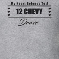 My Heart Belongs To A 2012 Chevy Driver Light Color T Shirt