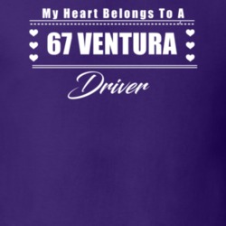My Heart Belongs To A 1967 Ventura Driver Dark Color T Shirt