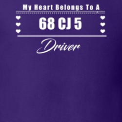 My Heart Belongs To A 1968 Cj 5 Driver Dark Color T Shirt
