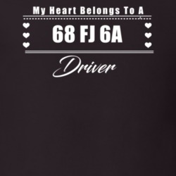 My Heart Belongs To A 1968 Fj 6A Driver Dark Color T Shirt