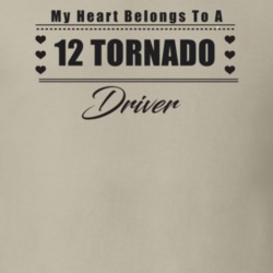 My Heart Belongs To A 2012 Tornado Driver Light Color T Shirt