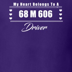 My Heart Belongs To A 1968 M 606 Driver Dark Color T Shirt