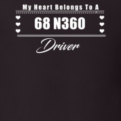 My Heart Belongs To A 1968 N360 Driver Dark Color T Shirt