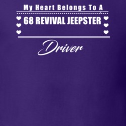 My Heart Belongs To A 1968 Revival Jeepster Driver Dark Color T Shirt